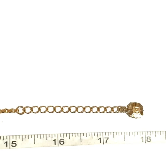 MONET VINTAGE GOLD-TONE DARK GRAY AND CLEAR RHINESTONE Y-SHAPED 15-18" NECKLACE - Picture 7 of 9